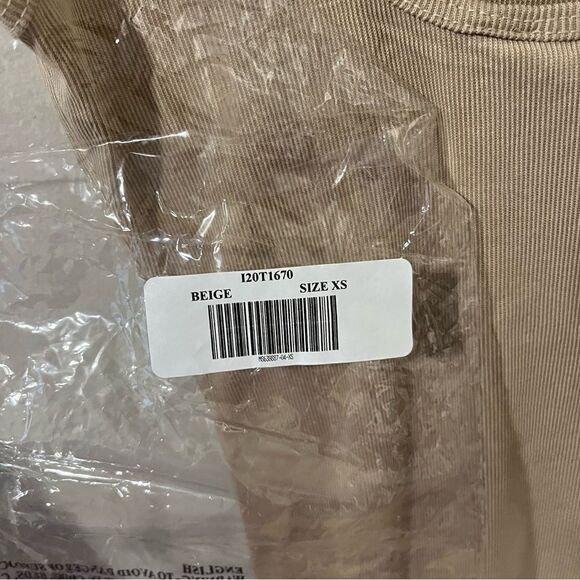 Lulu’s  Ribbed Bodysuit, NEW with tags, size XS beige - Picture 10 of 10